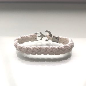 Braided bracelet white - beach style!